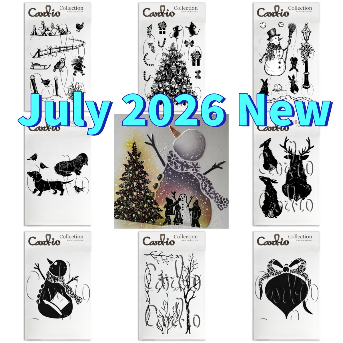 Wedding Supply.Box - Christmas Joy Collection Snow Clear Stamps