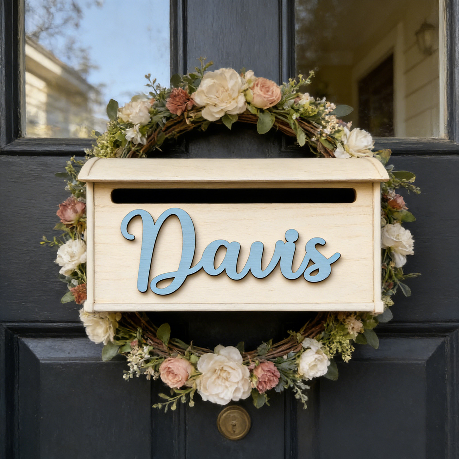 Wedding Souvenir - 1pc Unique wooden name tag, Customized