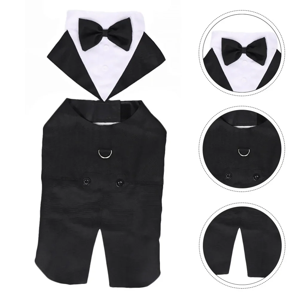 Suit Supply Wedding Party - Pet Dog Clothes Wedding Shirt Fashion