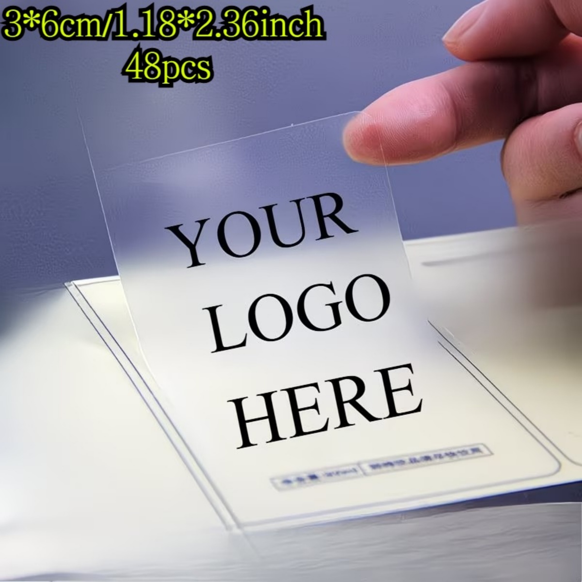 1 Custom Rectangular Text Stic - огляд і ціна Wedding Packaging