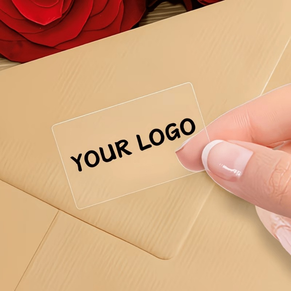 1 Custom Rectangular Text Stic - огляд і ціна Wedding Packaging