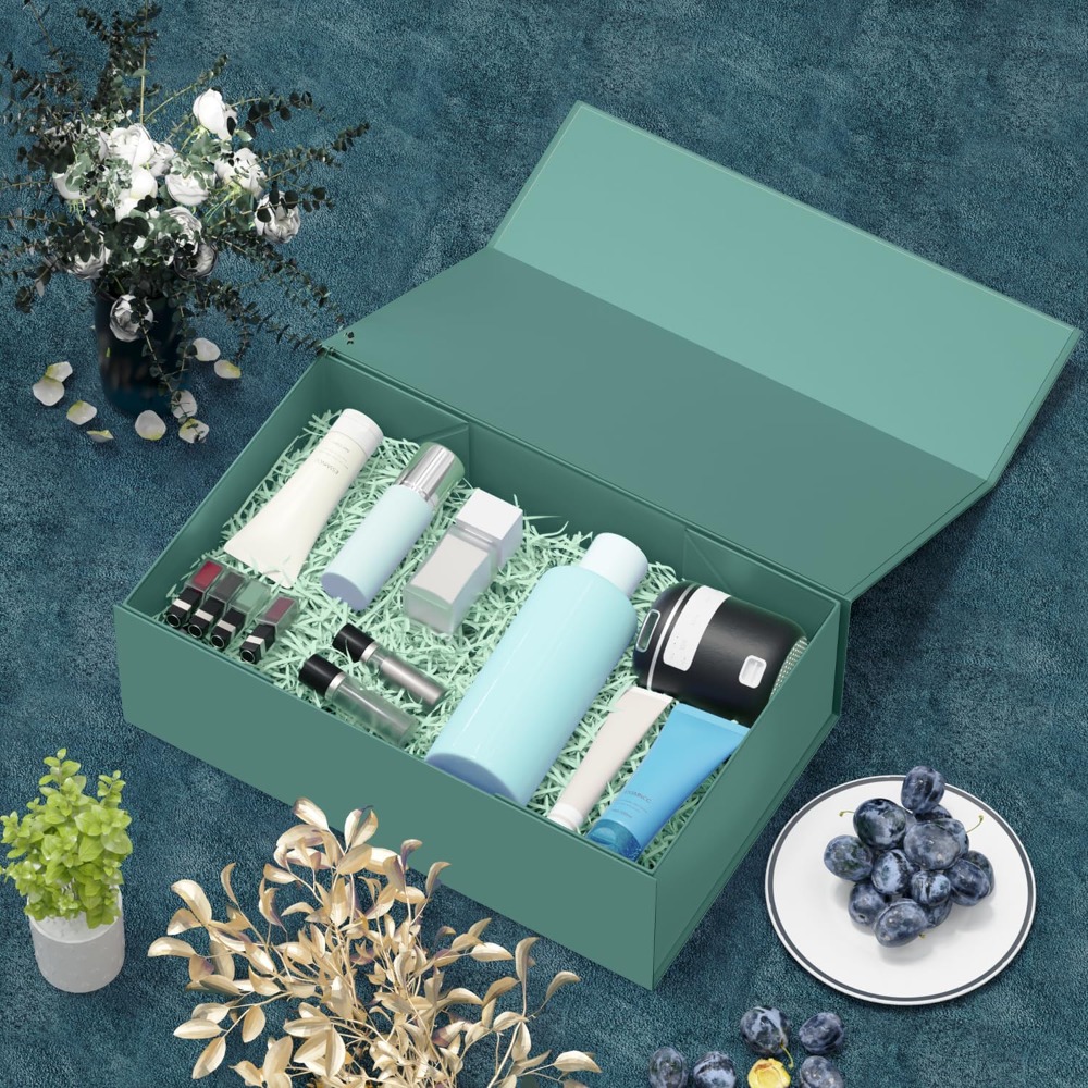 Green Gift Box with Magnetic C - огляд і ціна Wedding Packaging