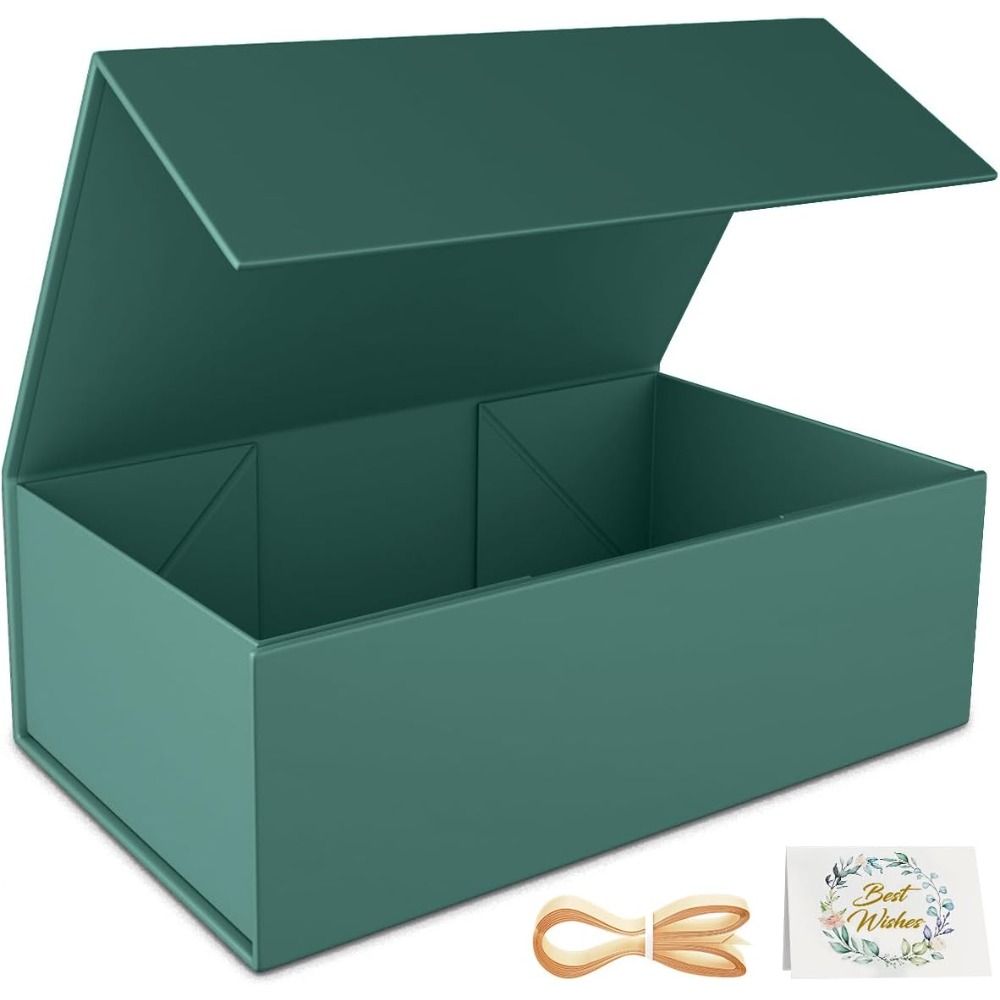 Green Gift Box with Magnetic C - огляд і ціна Wedding Packaging