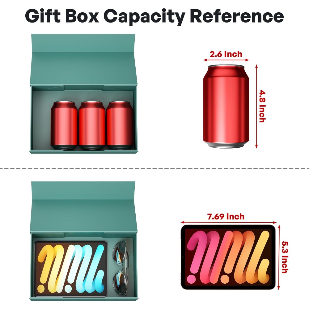 Green Gift Box with Magnetic C - огляд і ціна Wedding Packaging