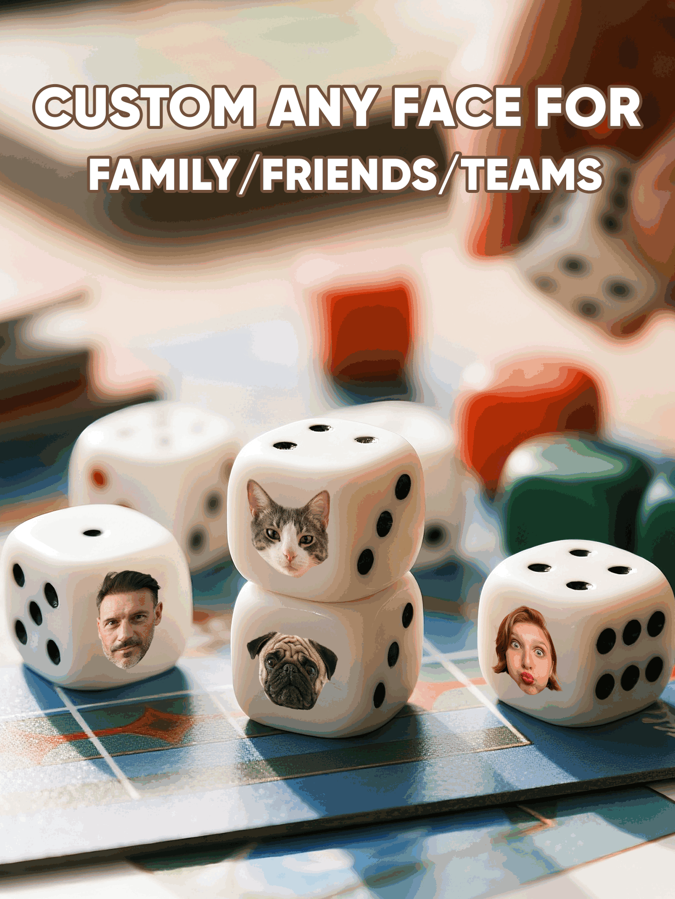 Custom Face Dice Personalized  - огляд і ціна Wedding Souvenir