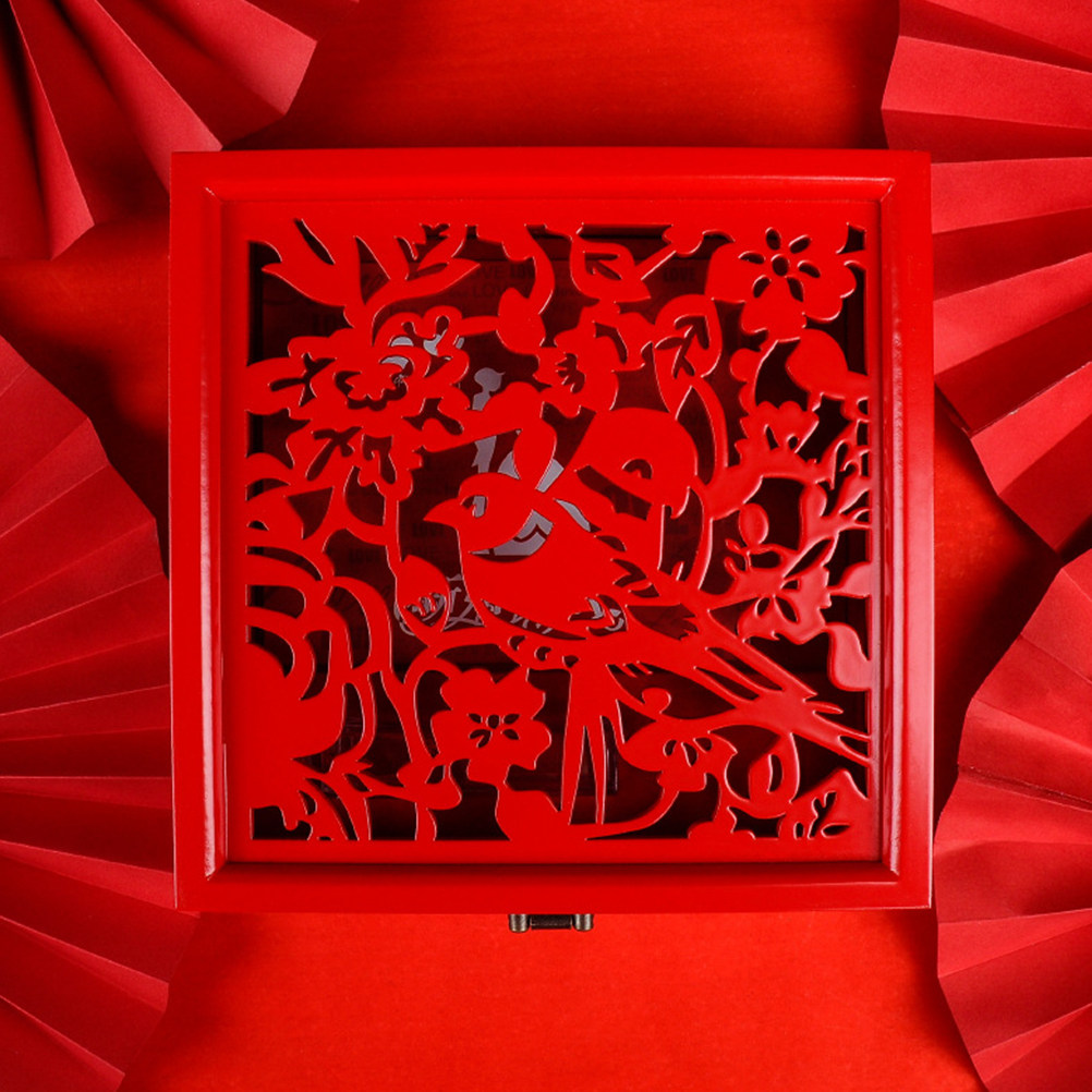Red Chinese Style Carved Weddi - огляд і ціна Wedding Souvenir