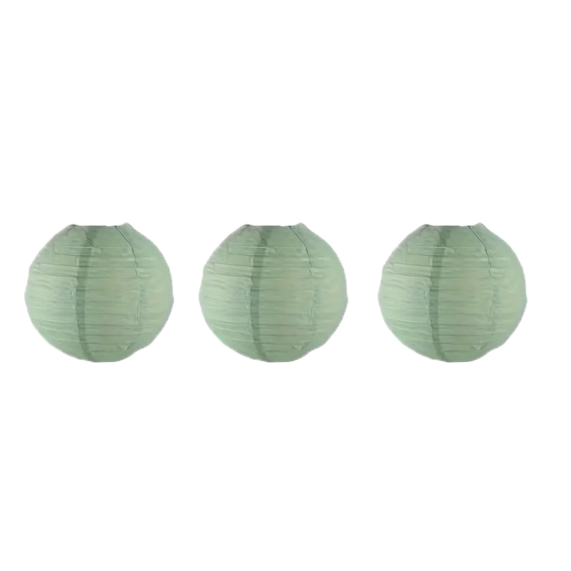 3Pcs Round Hanging Sage Green  - огляд і ціна Wedding Event Supply