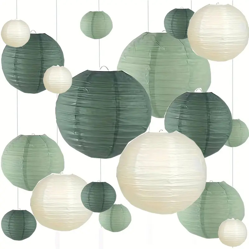3Pcs Round Hanging Sage Green  - огляд і ціна Wedding Event Supply