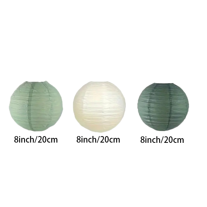3Pcs Round Hanging Sage Green  - огляд і ціна Wedding Event Supply