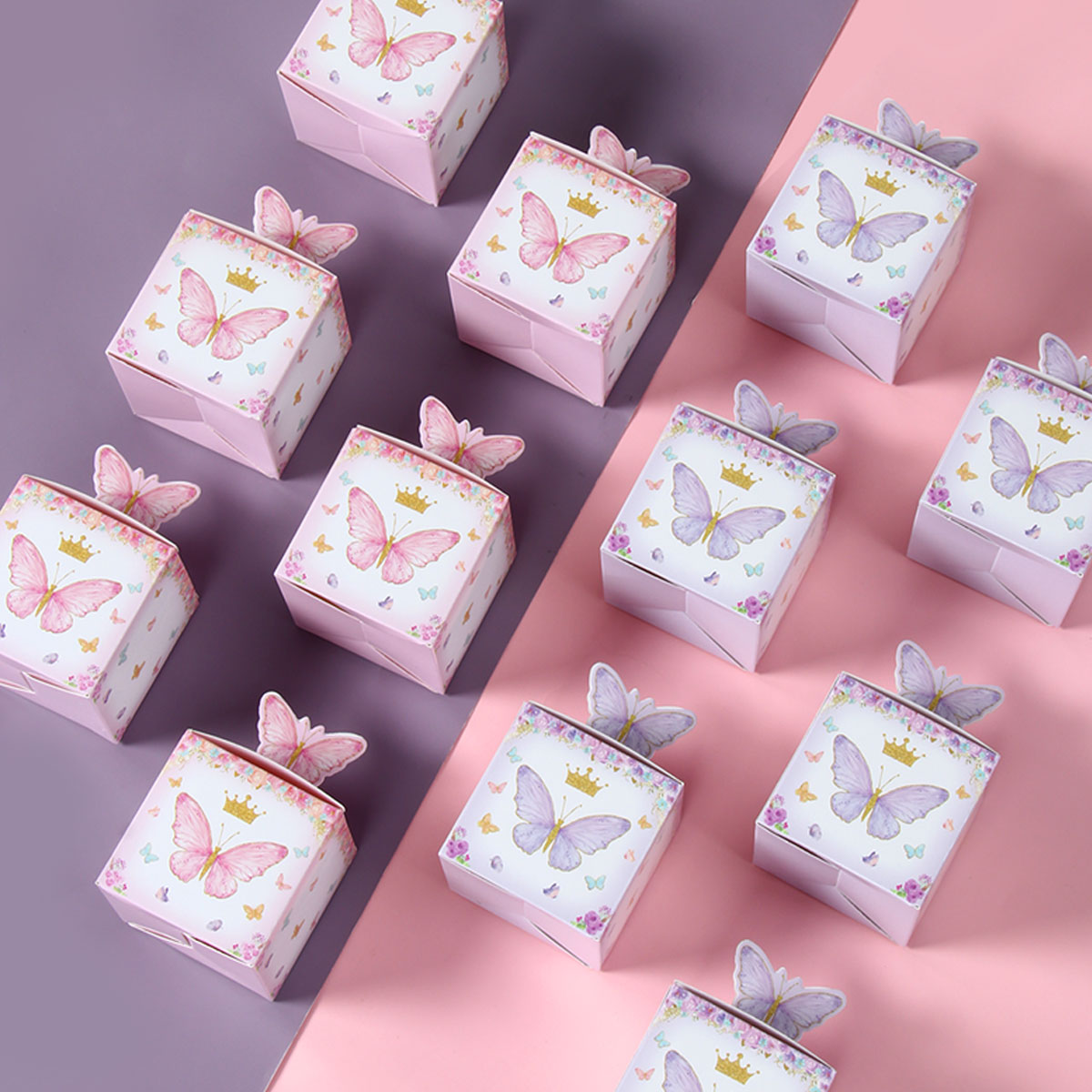 24pcs Candy Gift Box Purple Pi - огляд і ціна Wedding Supply.Box