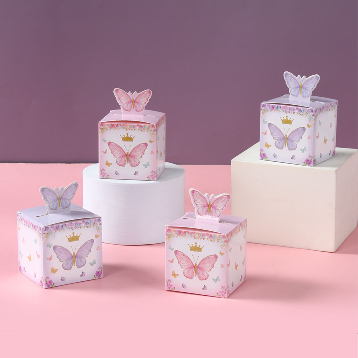 24pcs Candy Gift Box Purple Pi - огляд і ціна Wedding Supply.Box