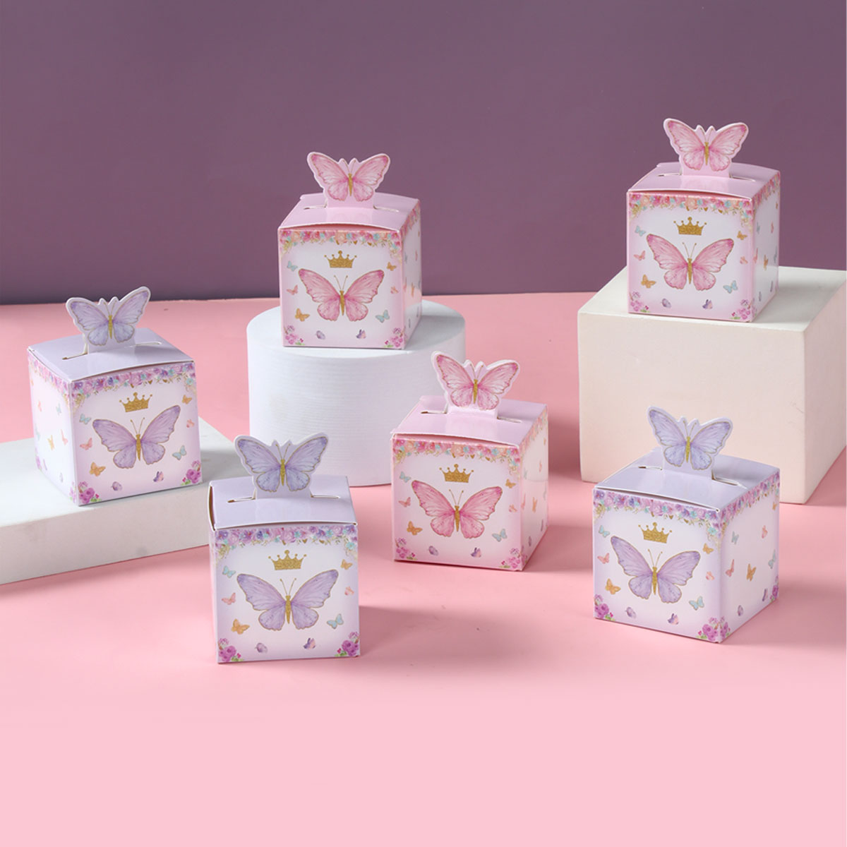 24pcs Candy Gift Box Purple Pi - огляд і ціна Wedding Supply.Box
