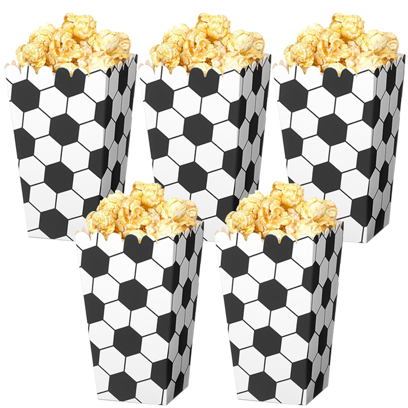 6/18Pcs  Football Popcorn Boxe - огляд і ціна Wedding Supply.Box