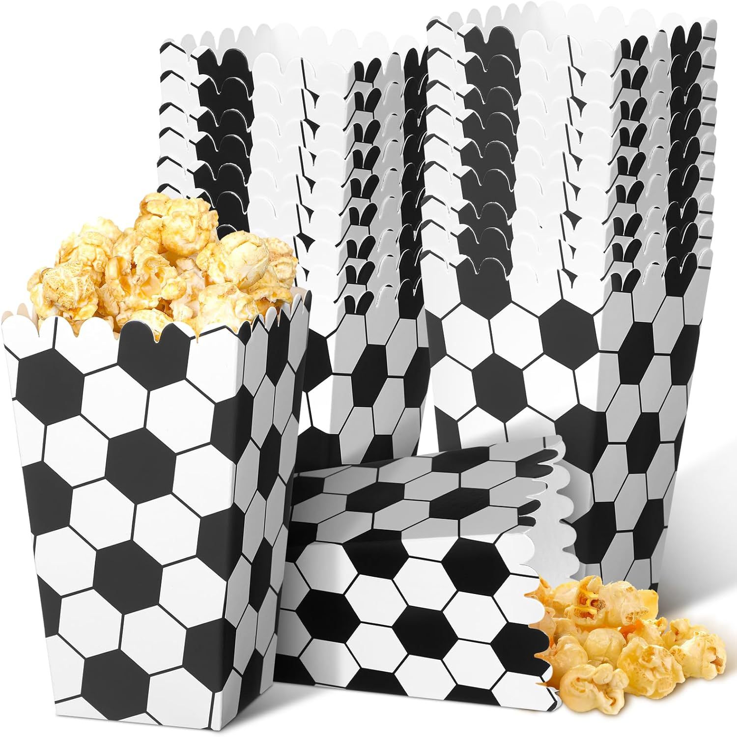 6/18Pcs  Football Popcorn Boxe - огляд і ціна Wedding Supply.Box