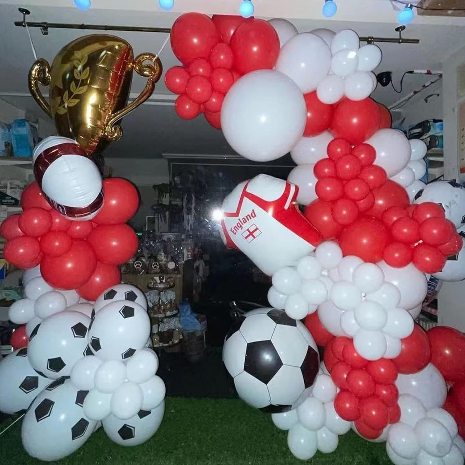 100Pcs Red and White Balloon G - огляд і ціна Wedding Balloon Arch