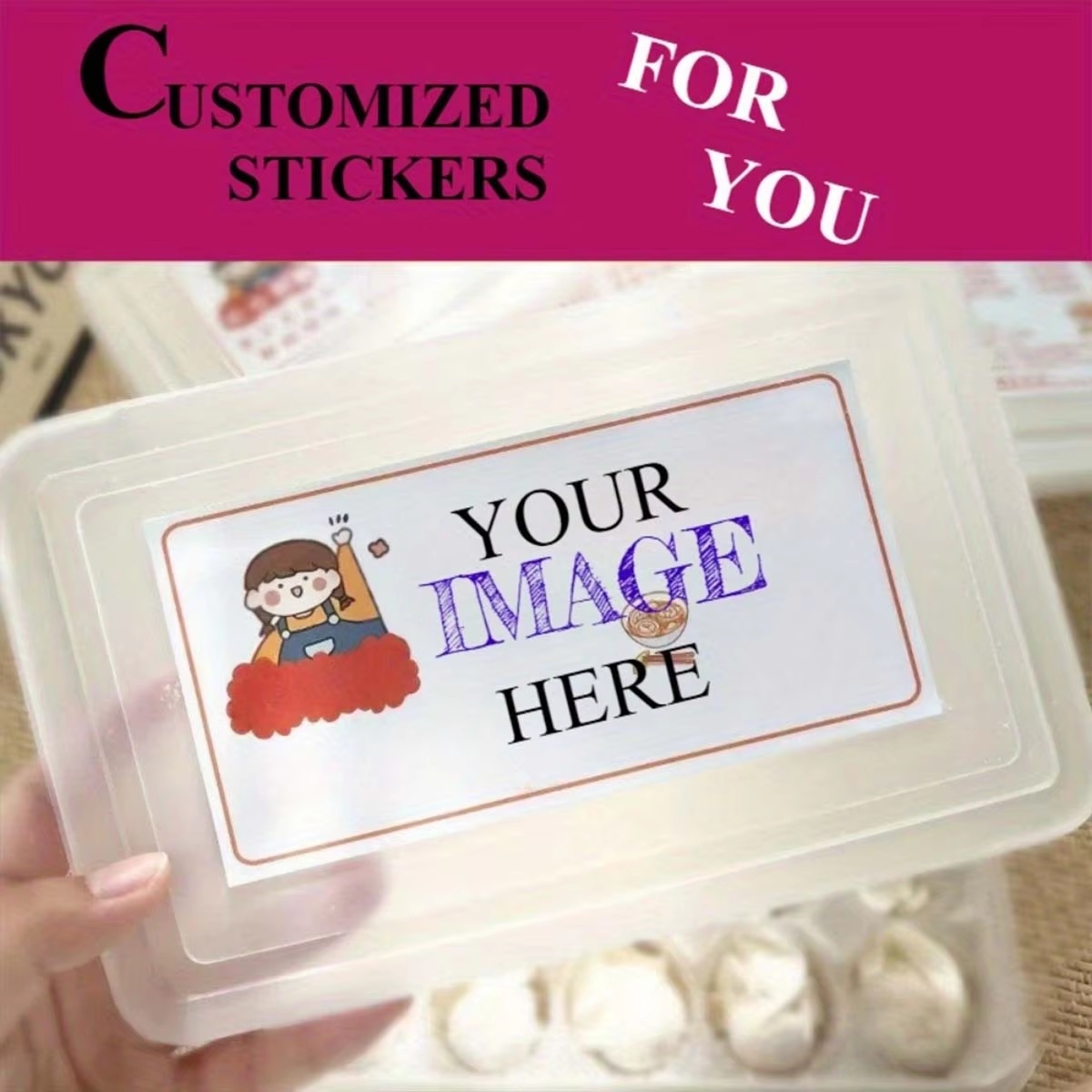 Custom Rectangular Stickers –  - огляд і ціна Wedding Packaging