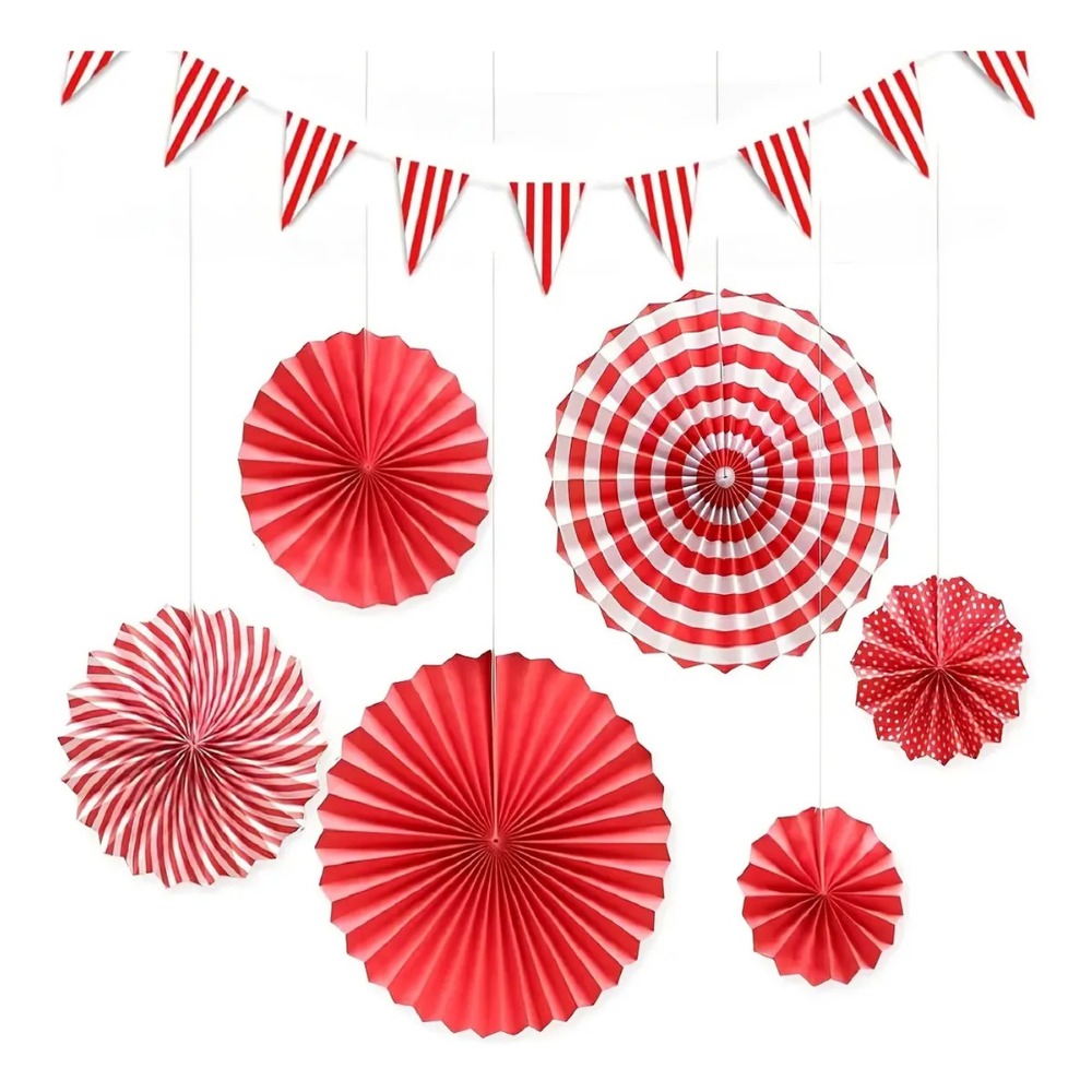 18Pcs Red White Striped Pennan - огляд і ціна Wedding Supply Canada