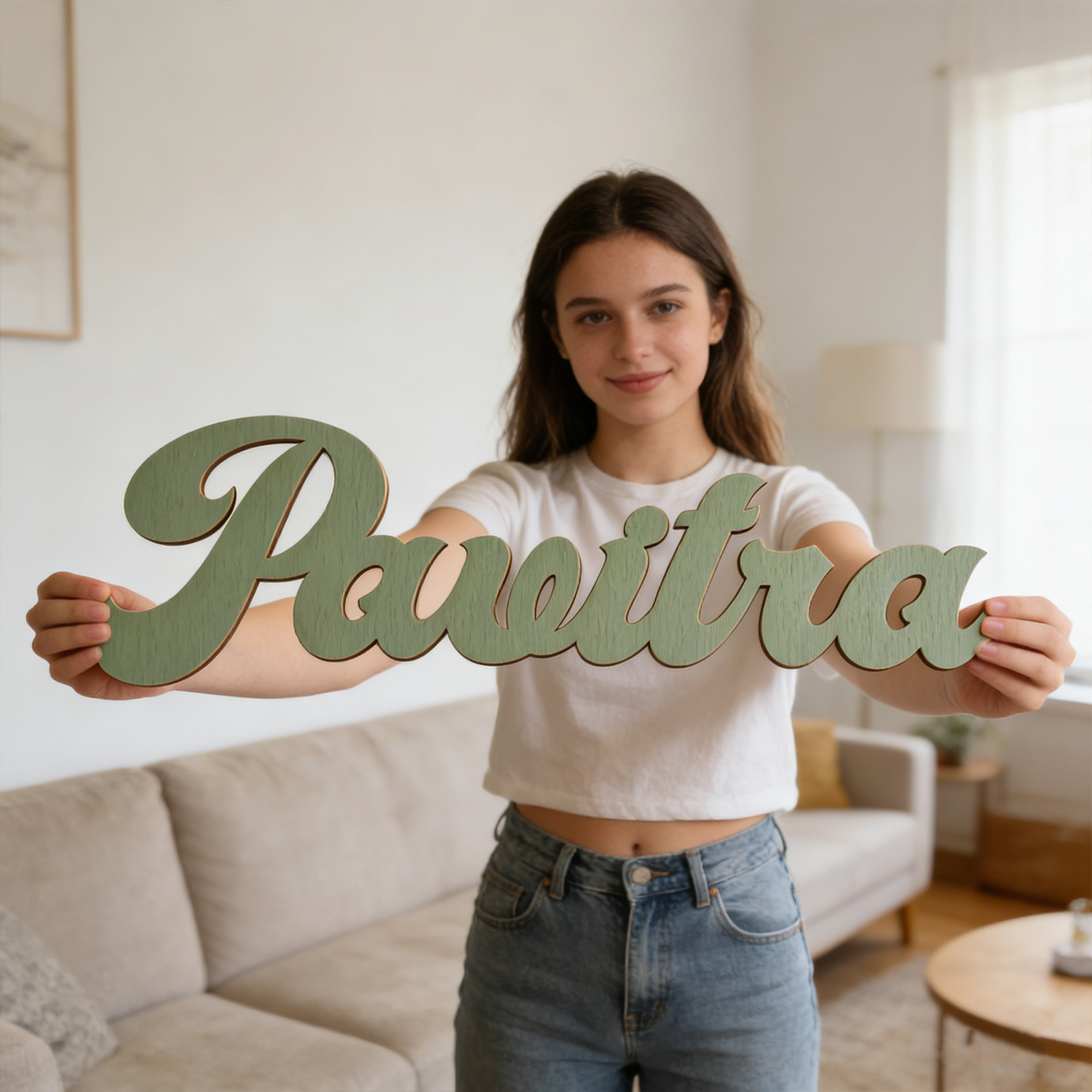 1pc Customized wooden wall dec - огляд і ціна Wedding Souvenir