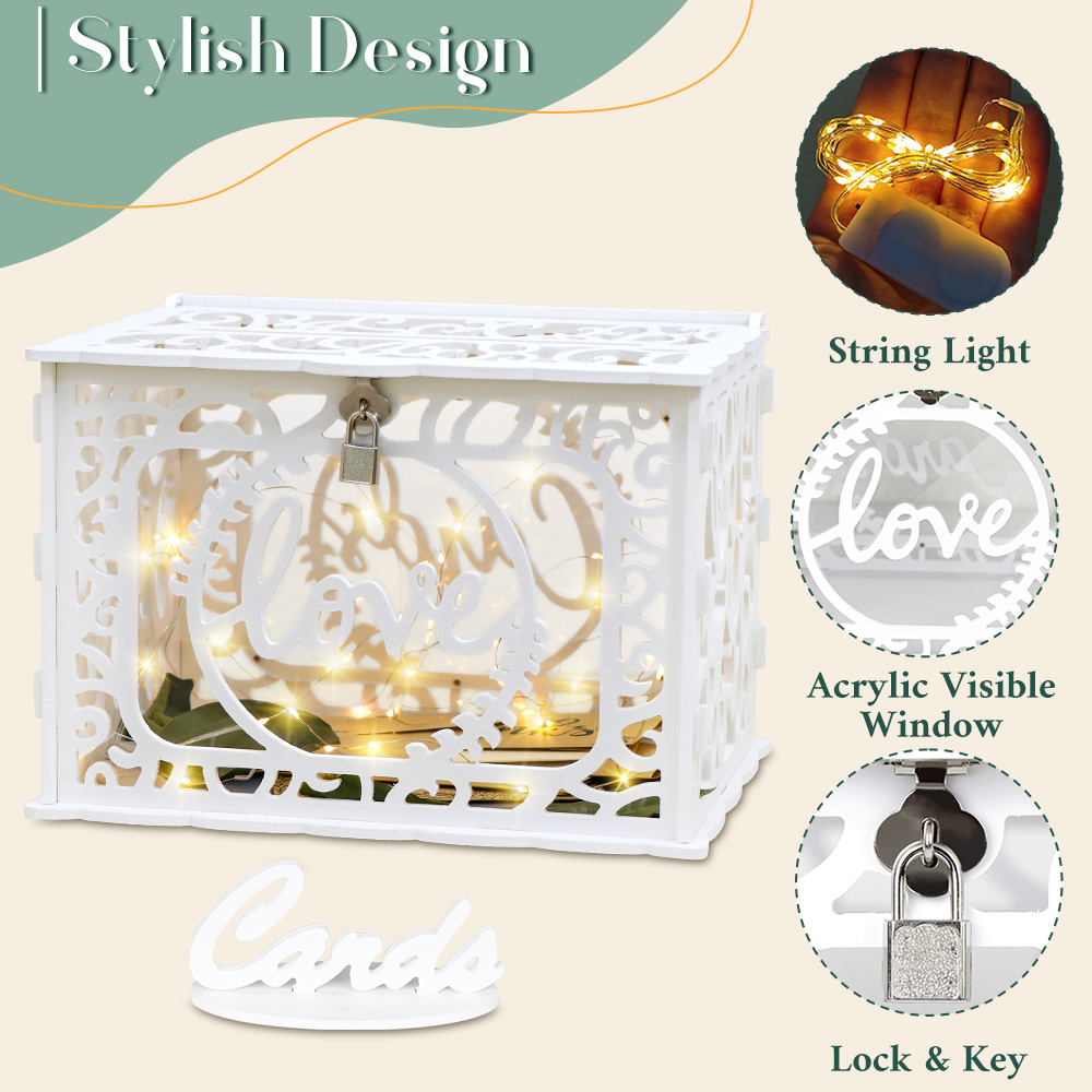Wedding Card Box Envelope Gift - огляд і ціна Wedding Supply.Box